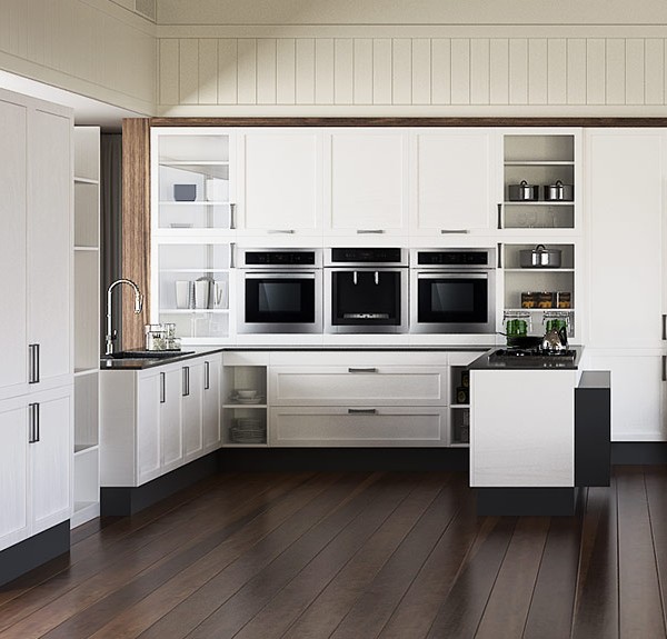 Oppein Transitional Solid Wood Shaker Kitchen Cabinet Op15 S14