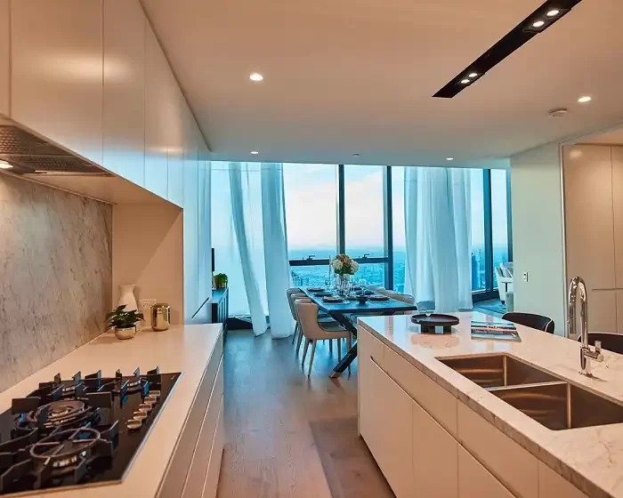 modern custom kitchen cabinet project